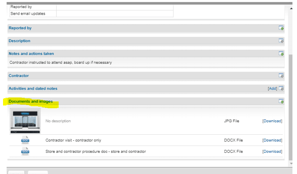 Store and Contractor Access to documents