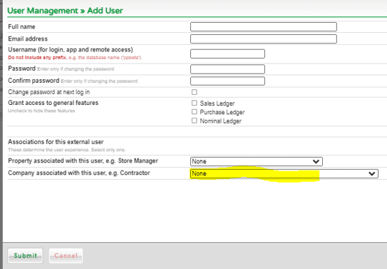 Setting up a Contractor Access